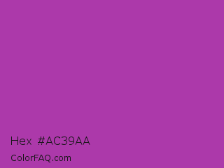 Hex #ac39aa Color Image