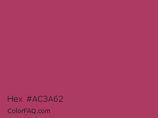Hex #ac3a62 Color Image