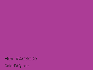 Hex #ac3c96 Color Image