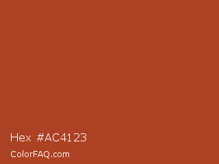 Hex #ac4123 Color Image