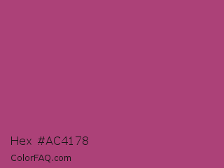 Hex #ac4178 Color Image