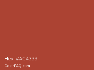 Hex #ac4333 Color Image