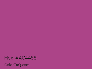 Hex #ac4488 Color Image