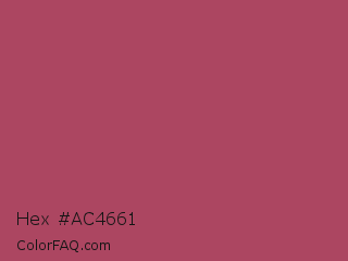 Hex #ac4661 Color Image