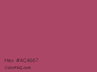 Hex #ac4667 Color Image