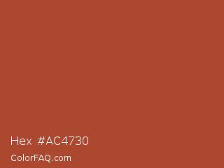 Hex #ac4730 Color Image
