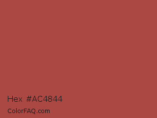 Hex #ac4844 Color Image