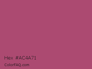 Hex #ac4a71 Color Image