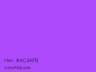 Hex #ac4afb Color Image