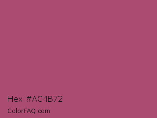 Hex #ac4b72 Color Image