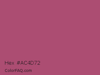 Hex #ac4d72 Color Image
