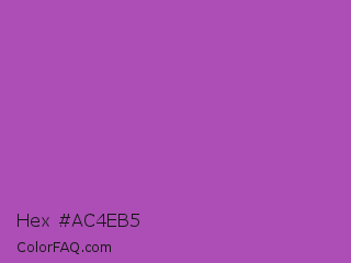 Hex #ac4eb5 Color Image