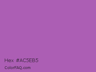 Hex #ac5eb5 Color Image