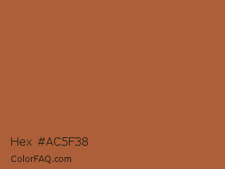 Hex #ac5f38 Color Image