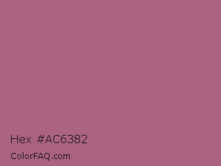 Hex #ac6382 Color Image