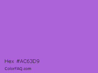 Hex #ac63d9 Color Image