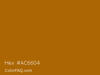 Hex #ac6604 Color Image