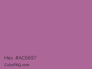 Hex #ac6697 Color Image