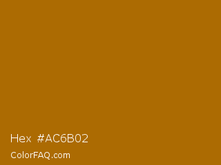 Hex #ac6b02 Color Image