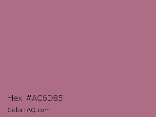 Hex #ac6d85 Color Image