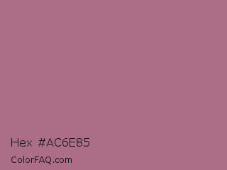 Hex #ac6e85 Color Image