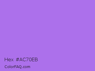 Hex #ac70eb Color Image