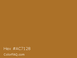 Hex #ac7128 Color Image