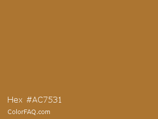Hex #ac7531 Color Image