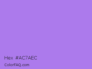 Hex #ac7aec Color Image