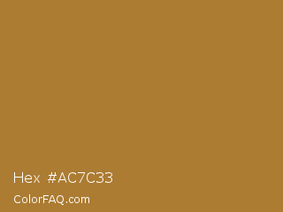 Hex #ac7c33 Color Image