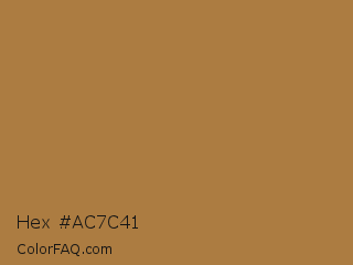Hex #ac7c41 Color Image