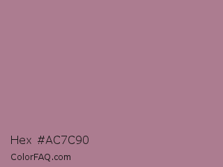 Hex #ac7c90 Color Image
