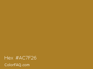 Hex #ac7f26 Color Image