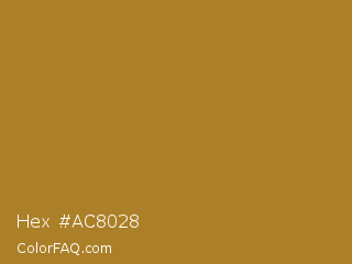 Hex #ac8028 Color Image