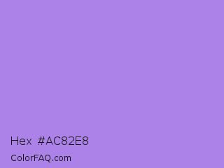 Hex #ac82e8 Color Image