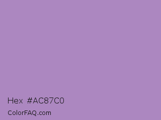 Hex #ac87c0 Color Image
