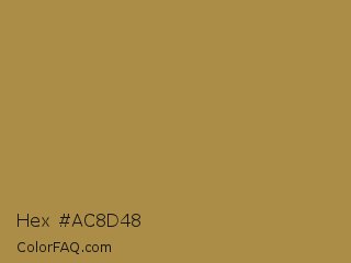 Hex #ac8d48 Color Image