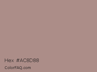 Hex #ac8d88 Color Image