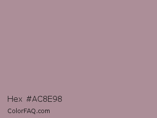 Hex #ac8e98 Color Image