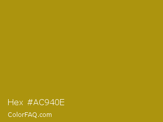 Hex #ac940e Color Image