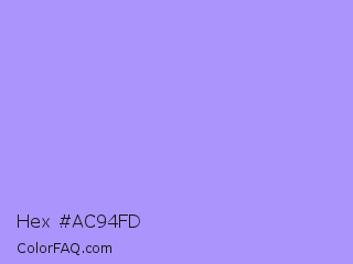 Hex #ac94fd Color Image