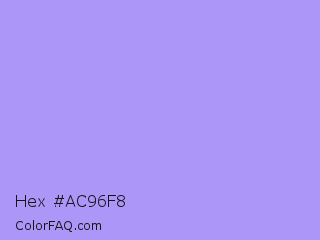 Hex #ac96f8 Color Image