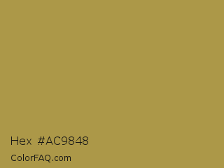 Hex #ac9848 Color Image