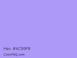 Hex #ac99f8 Color Image