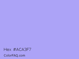Hex #aca3f7 Color Image