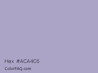 Hex #aca4c6 Color Image