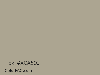 Hex #aca591 Color Image