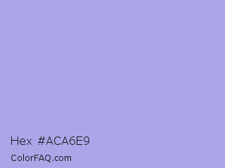 Hex #aca6e9 Color Image
