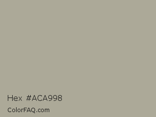 Hex #aca998 Color Image
