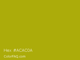 Hex #acac0a Color Image